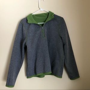 Eddie Bauer reversible 1/4 zip sweatshirt